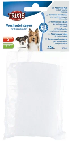 Absorberende innlegg for hannhundbeskyttere