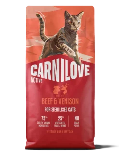 Active Cat Beef & Venison for sterilisert voksen hund av alle raser 6 kg