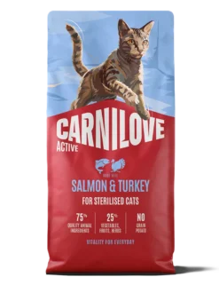 Active Cat Laks & Kalkun for sterilisert voksen hund av alle raser 2 kg