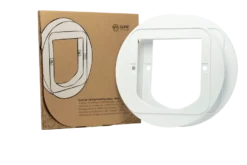 Adapter for montering av katteluke hvit/grå
