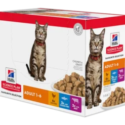 Adult Chicken Ocean Fish Beef Pouch - Wet Cat Food 48 x 85 g