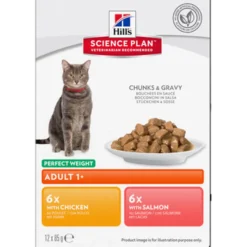 Adult Perfect Weight Chicken Salmon Pouch - Wet Cat Food 12 x 85 g - Pouch