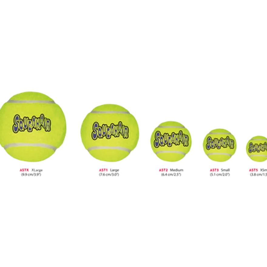 Air Dog Squeakers Ball leketøy gul XSmall