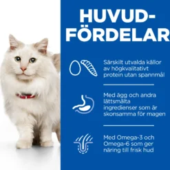 Allergivennlig fôr til voksne katter med egg- og insektprotein 1,5 kg