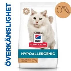 Allergivennlig fôr til voksne katter med egg- og insektprotein 1,5 kg