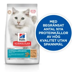 Allergivennlig fôr til voksne katter med egg- og insektprotein 1,5 kg