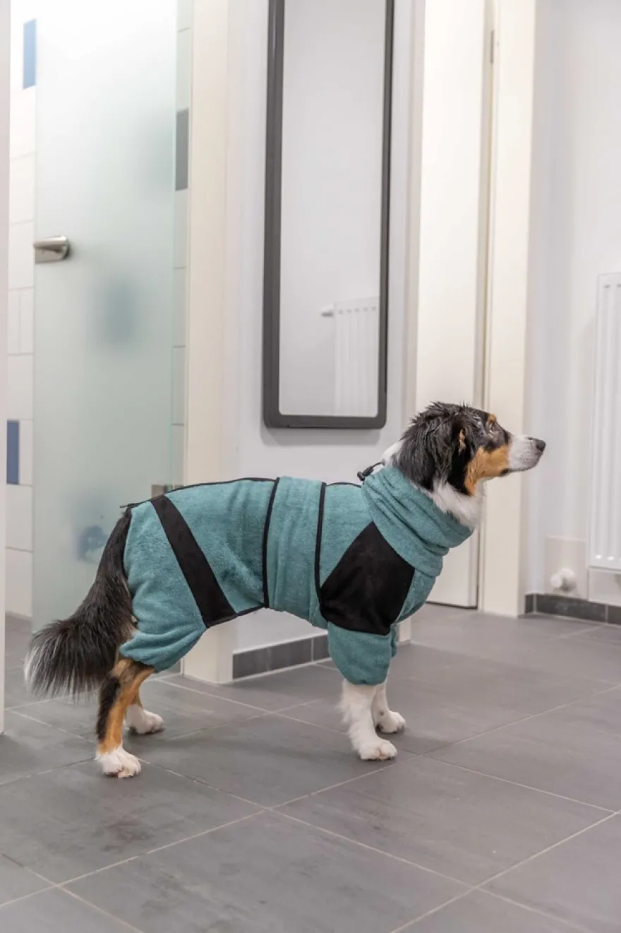 Badekåpe og hjemmedress, XS: 30 cm, petrol
