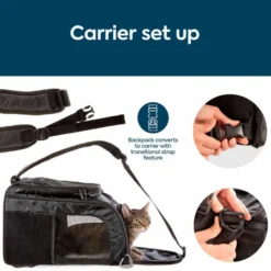 Bag Deluxe transportveske og ryggsekk Svart 43x26,5x26,5cm