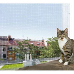 Beskyttelsesnett for balkong Transparent 2 x 1,5 m