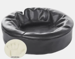 Biabed Ortho Round Svart No. 0 - 50 x 50 cm