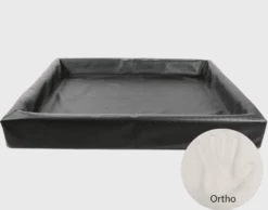 Biabed Ortho svart firkantet nr. 7 - 100 x 120 cm