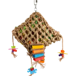Bird Toy Net Square Multicoloured 45 cm