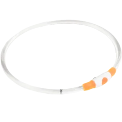 Blinkende krage LED Aura, 8 mm, 35-60 cm, oransje
