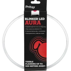 Blinkende krage LED Aura, 8 mm, 35-60 cm, rød