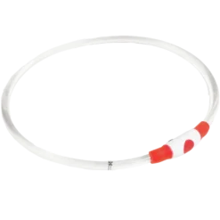 Blinkende krage LED Aura, 8 mm, 35-60 cm, rød