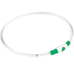 Blinkende krage LED Aura, 8 mm, 35-60 cm, grønn