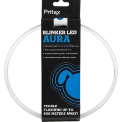 Blinkende krage LED Aura, 8mm, 35-60cm, Blå