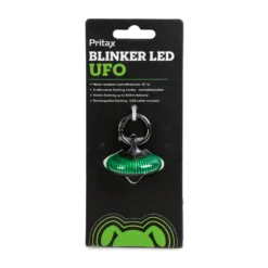 Blinkende LED UFO, 5x6,5cm, Grønn