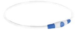 Blinklysring USB Blå L-XL: 65 cm/ø 8 mm