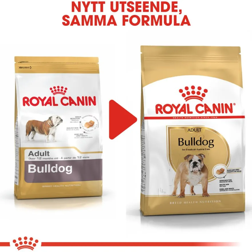Bulldog Adult tørrfôr for hunder 12 kg