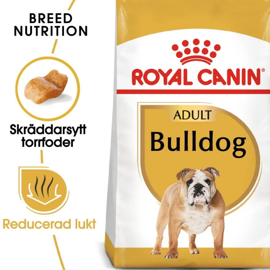 Bulldog Adult tørrfôr for hunder 12 kg