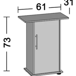 Cabinet 60/70 SB Black 60 x 30 x 73 cm