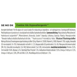 Canine HA Hypo Allergenic Dog Formula 3 kg