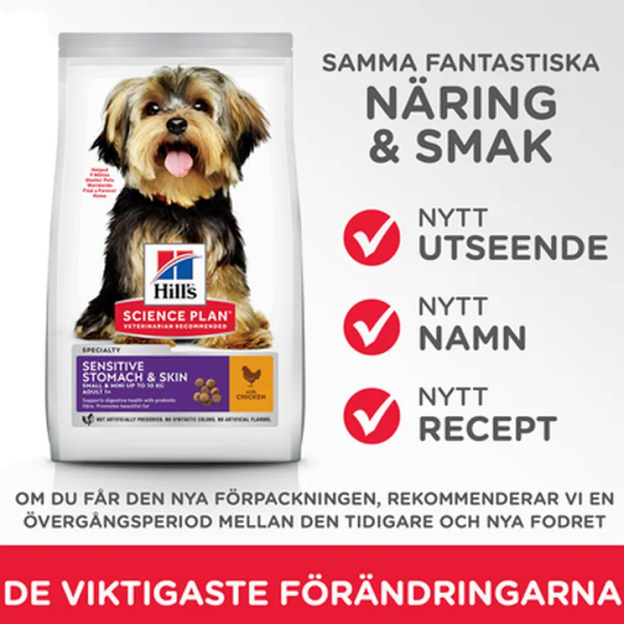 Canine 1+ Mini Mage & Skin Chicken 1,5 kg