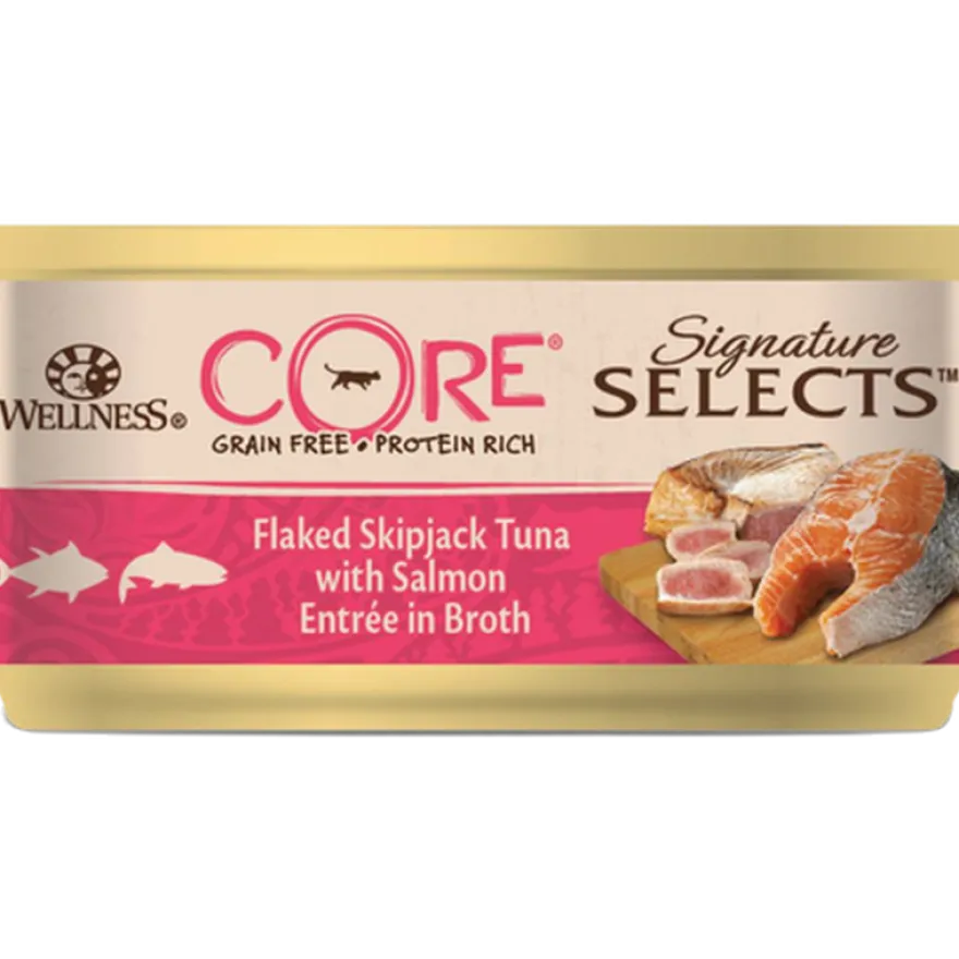 Cat Adult Signature Selects Flaked Tuna & Salmon i buljong våt 79 g