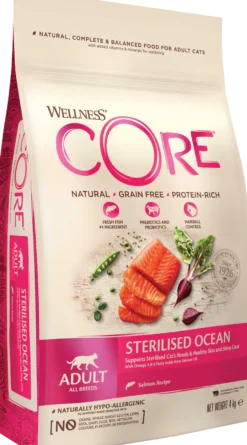 Cat Adult Sterilised Grain Free Salmon Dry Dry 4 kg