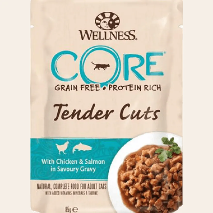 Cat Adult Tender Cuts Chicken & Salmon in Savoury Gravy 85 g