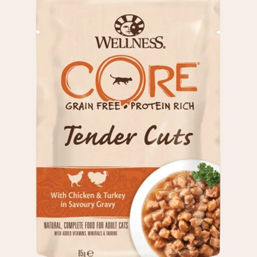 Cat Adult Tender Cuts kylling og kalkun 85 g