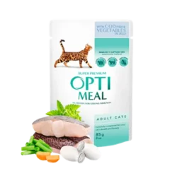 Cat Adult with Cod Fish and Veggies in Jelly 12 x 85 g