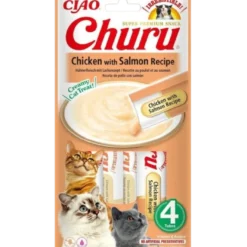 Cat Creamy Treat Chicken with Salmon 4 x 14 g