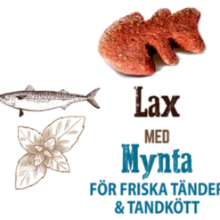 Cat Crunchy Snack Laks og mynte 50 g