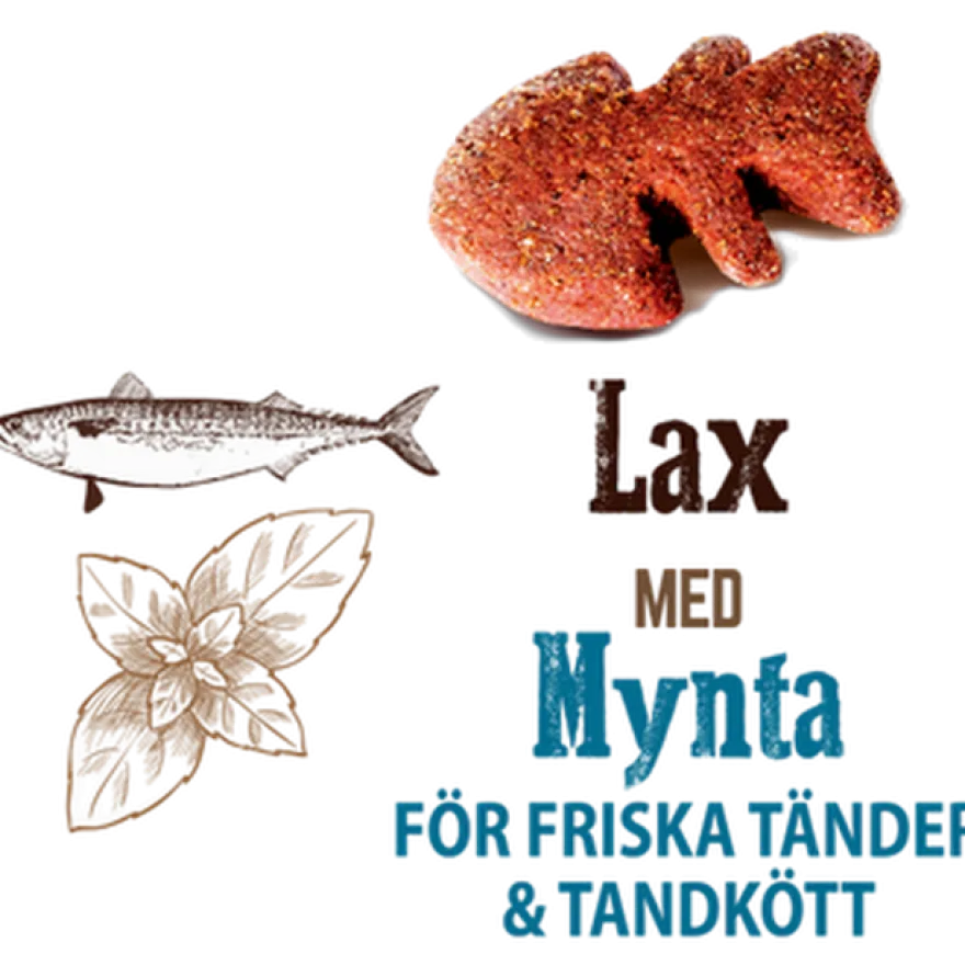 Cat Crunchy Snack Laks og mynte 50 g