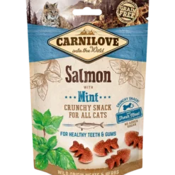 Cat Crunchy Snack Laks og mynte 50 g