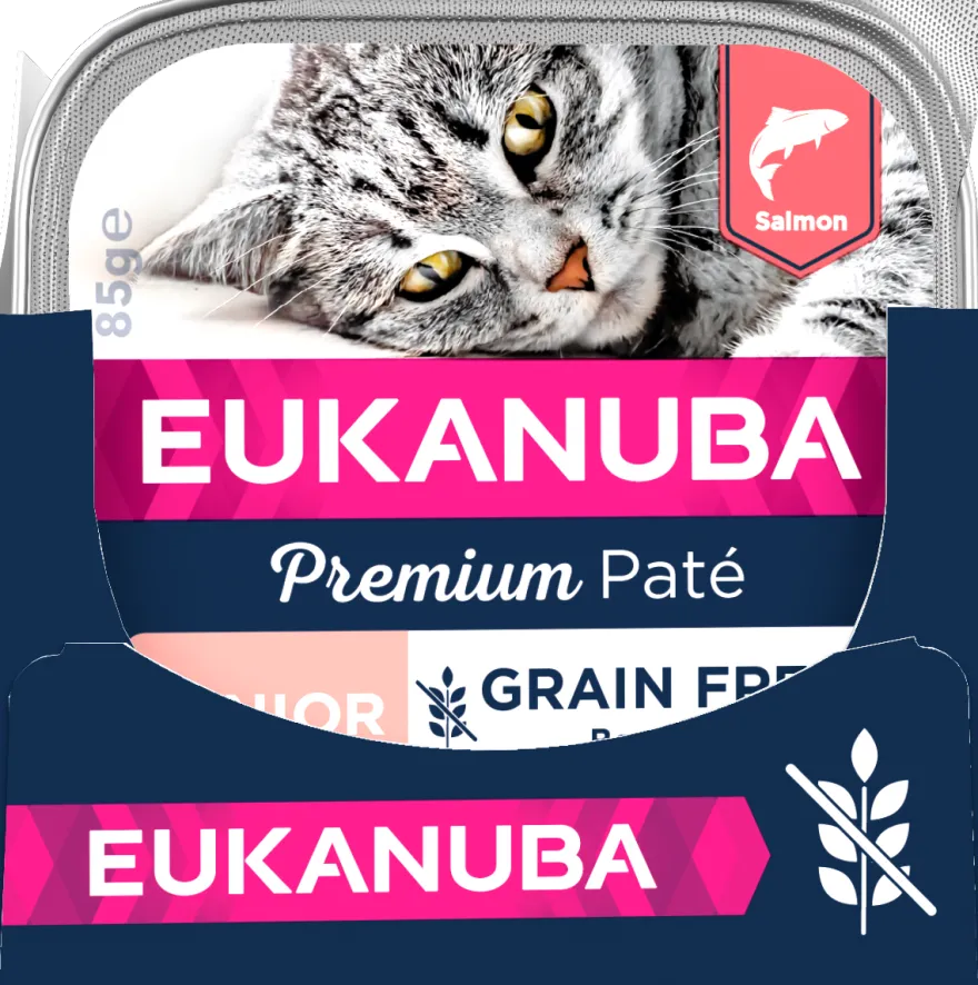 Cat Grain Free Senior laksepaté 12x85g