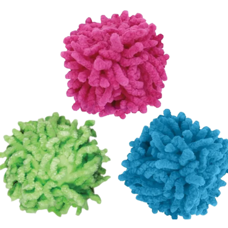 Cat Moppy Ball 6 cm, blandede farger