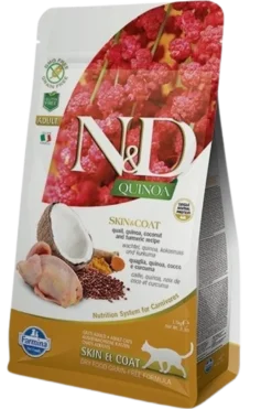 Cat N&D Quinoa Skin & Coat Quail Adult 1,5 kg