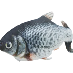 Catnip Wriggle Fish grå 30 cm