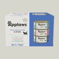 Cat Tins Fish Selection i kjøttkraft 12x156 g