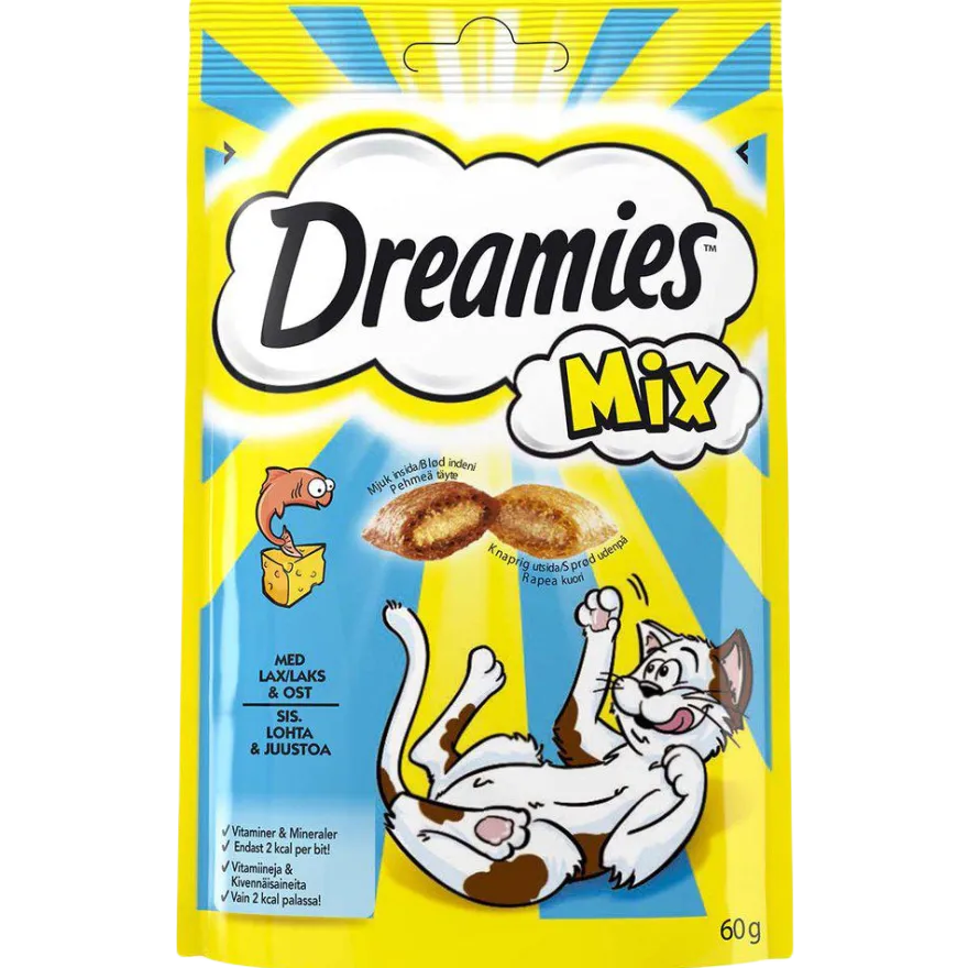 Cat Treat Mix Laks og ost 60g