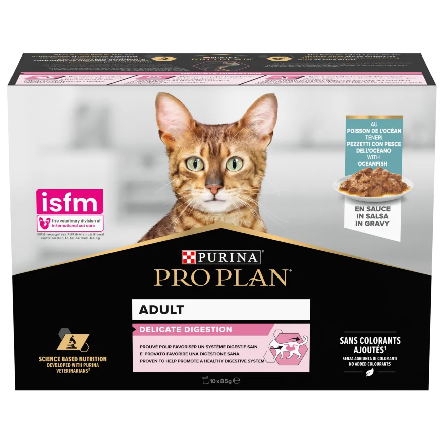 Cat Wet Delicate Digestion med havfisk i saus 85 g x 40 stk.