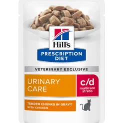 c/d Urinary Stress Chicken Pouch 12x85g