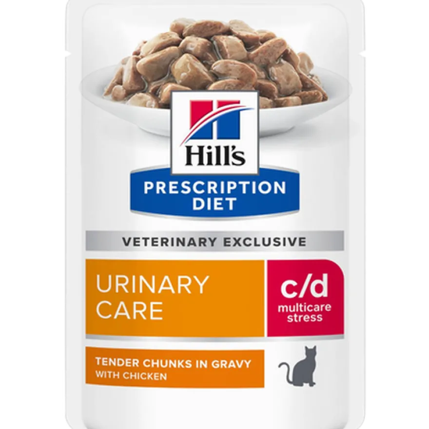 c/d Urinary Stress Chicken Pouch 12x85g