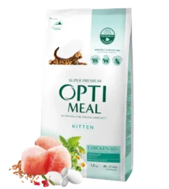 Complete dry pet food for kittens - chicken, 1,5 kg