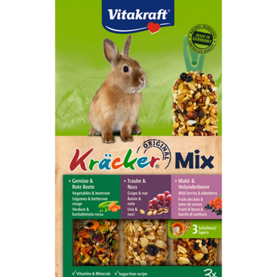 Crackers Kanin Grønnsaker/Nøtter/Skogsbær 3-pk.