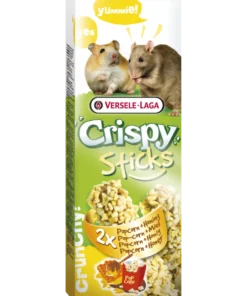 CrispySticks Hamster-rotte-popcorn/honning 2-pk.