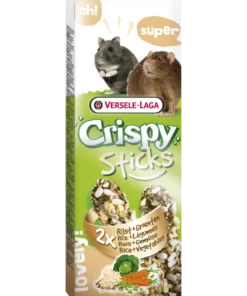 CrispySticks Hamster-rotte ris/grønnsaker 2-pk.